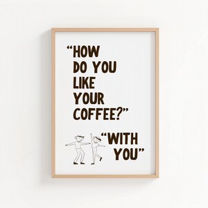 Funny Coffee Quote Print: Espresso Poster, Kitchen Wall Art (Digital Download)