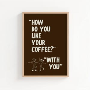 Funny Coffee Quote Print: Espresso Poster, Kitchen Wall Art (Digital Download)