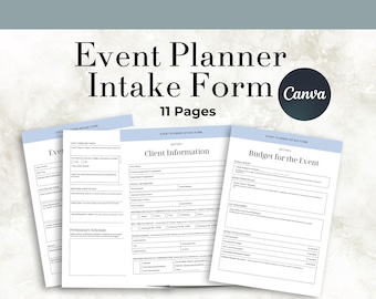 Event Planner Intake Form