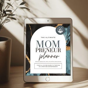 Mompreneur Planner : guide commercial Canva et définition d'objectifs (téléchargement numérique)
