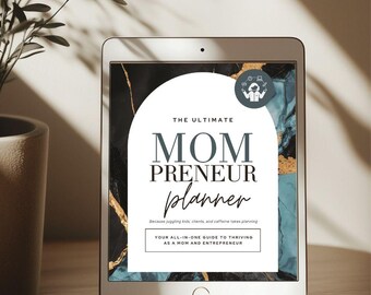 Mompreneur Planner: Canva Business Guide & Goal Setting (Digital Download)