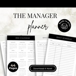 Digital Manager Planner: sjablonen voor productiviteit voor kleine bedrijven (compatibel met GoodNotes)