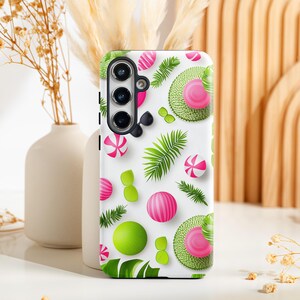 Playful Summer Samsung Galaxy Case, Vacation Vibes with Sunglasses, Fun Tropical Samsung Cover for Galaxy S25 S24 S23 S22 S20 S20 Ultra FE