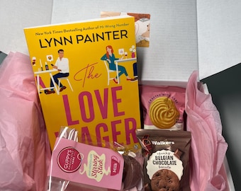 Set de regalo para amantes de los libros: chocolate caliente y galletas gourmet