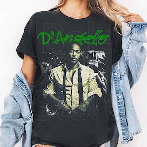 Camiseta D'Angelo, Brown Sugar, camiseta vintage de rap, música R&B de los 90 y los 2000, neo soul, camiseta musical, camiseta D'Angelo Memories imagen 2