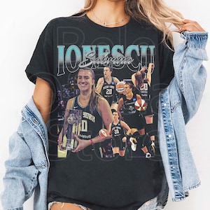 Sabrina Ionescu shirt vintage Sabrina Ionescu graphic T-shirt jersey bootleg jaren 90 stijl oversized T-shirt uniseks cadeaus voor hem en haar