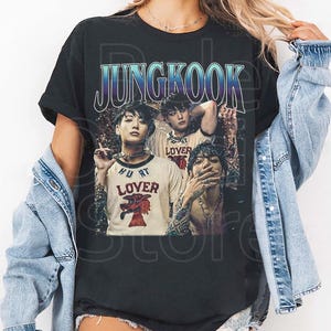 T-shirt Jungkook, chemise K-pop, t-shirt Boy Band, cadeau parfait pour les amateurs de Jungkook