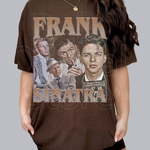 Frank Sinatra Shirt, Frank Sinatra Homage Shirt, Vintage Frank Sinatra Tribute Tee, Frank Sinatra Blue Eyes Shirt image 1