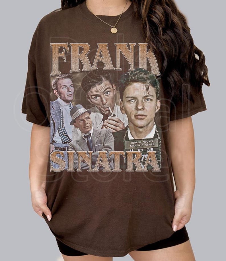 Frank Sinatra Shirt, Frank Sinatra Homage Shirt, Vintage Frank Sinatra Tribute Tee, Frank Sinatra Blue Eyes Shirt image 1