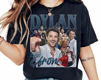 Dylan Efron Dwts Bootleg Vintage T-Shirt, Dancing With The Stars Fan Gift, 90s Style Efron Merch Shirt, Dylan Efron Fan Shirt