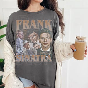 Frank Sinatra Shirt, Frank Sinatra Homage Shirt, Vintage Frank Sinatra Tribute Tee, Frank Sinatra Blue Eyes Shirt image 4