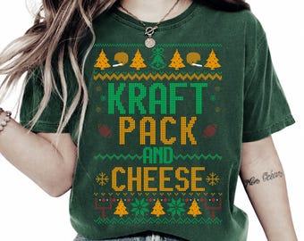 Tucker Kraft 85 Tight End Shirt, Christmas Gear, Cheese Head Wisconsin Sports Player, Green Gold Tee, Tailgating Party T-Shirt