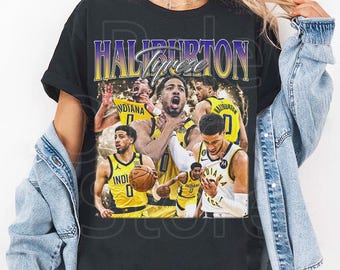 Tyrese Haliburton shirt, Classic Vintage Tyrese Haliburton T Shirt, Tyrese Haliburton Vintage Graphic Unisex T Shirt, Basketball shirt