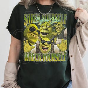 Shrek Funny Shirt Shrek Yourself Before You Wreck Yourself Shrek Meme Shirt, Disney Fiona Princess Shirts Shrek Party