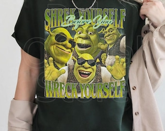Shrek Funny Shirt Shrek Yourself Before You Wreck Yourself Shrek Meme Shirt, Disney Fiona Princess Shirts Shrek Party
