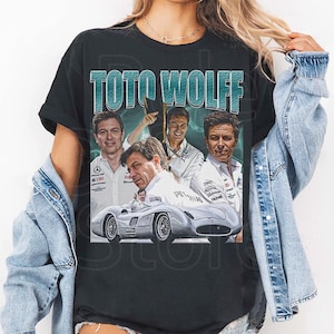 Toto Wolff 90s Vintage Shirt, Unisex Shirt Homage Retro Classic Graphic Tee. F1 Gift for fans