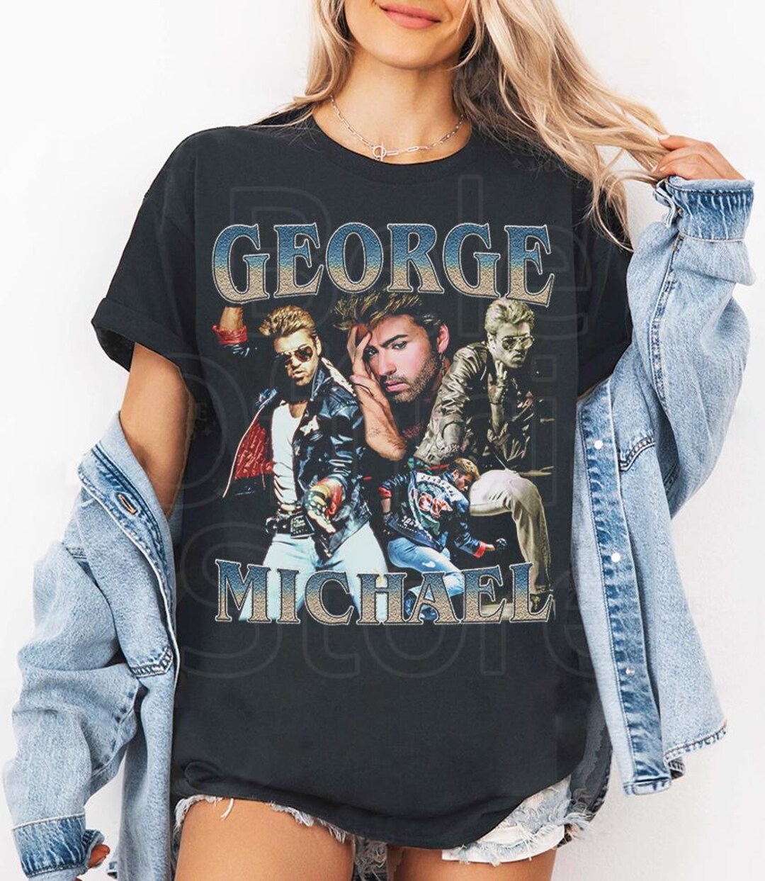 One in the City George Michael : Men's T-Shirt Celebrity Star