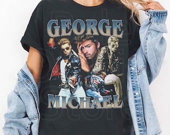 George Michael T-Shirt, Music Inspired Tee, Vintage Style Shirt, Graphic Tee, Gift for Music Lovers