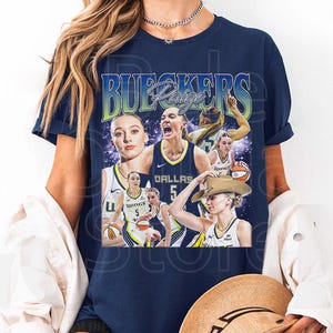 Paige Bueckers Vintage Shirt Dallas Woman Basketball image 3