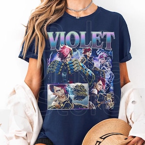 Vi Arcane Tee, Violet Arcane Shirt, Vi Merch, Pop Culture Shirt, Vi Arcane Graphic T Shirt