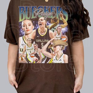 Paige Bueckers Vintage Shirt Dallas Woman Basketball image 2