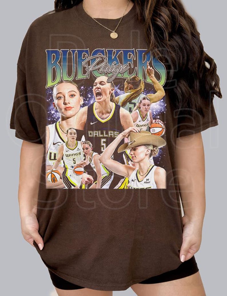 Paige Bueckers Vintage Shirt Dallas Woman Basketball image 2