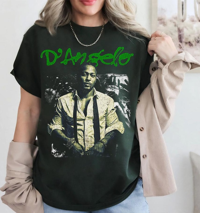Camiseta D'Angelo, Brown Sugar, camiseta vintage de rap, música R&B de los 90 y los 2000, neo soul, camiseta musical, camiseta D'Angelo Memories imagen 1