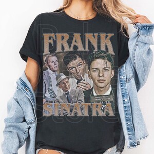 Frank Sinatra Shirt, Frank Sinatra Homage Shirt, Vintage Frank Sinatra Tribute Tee, Frank Sinatra Blue Eyes Shirt image 2