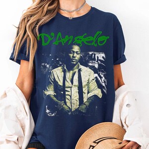 Camiseta D'Angelo, Brown Sugar, camiseta vintage de rap, música R&B de los 90 y los 2000, neo soul, camiseta musical, camiseta D'Angelo Memories imagen 4