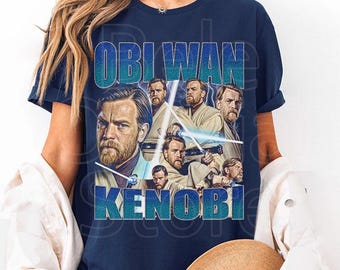 スターウォーズファンのためのオビワンケノービシャツ ヴィンテージクラシック90年代グラフィック 男性女性へのギフト