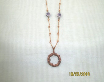 Copper Circle Pendant  - 727