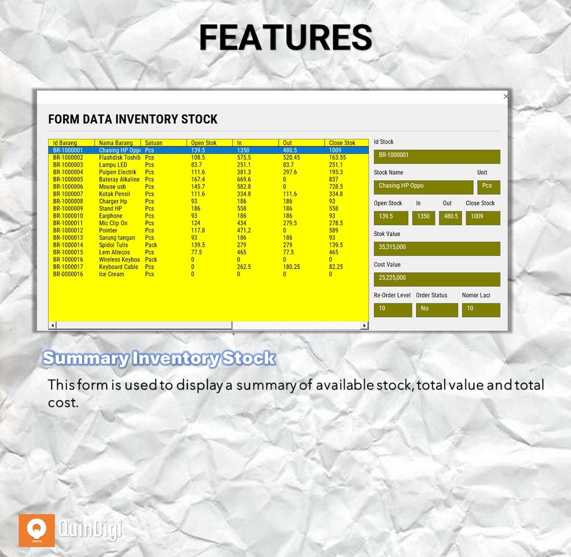 Inventory Tracker Excel VBA, Inventory List, Business Stock Management ...