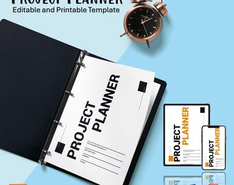 Project Planner Template: Printable & Editable (A4 US)