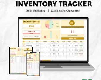 Inventory Tracker Excel Spreadsheet: Small Business Stock Management