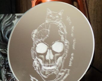 Cats Ate Her Engraved Mirror