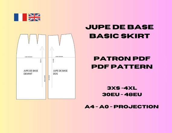Patron jupe de base hotsell