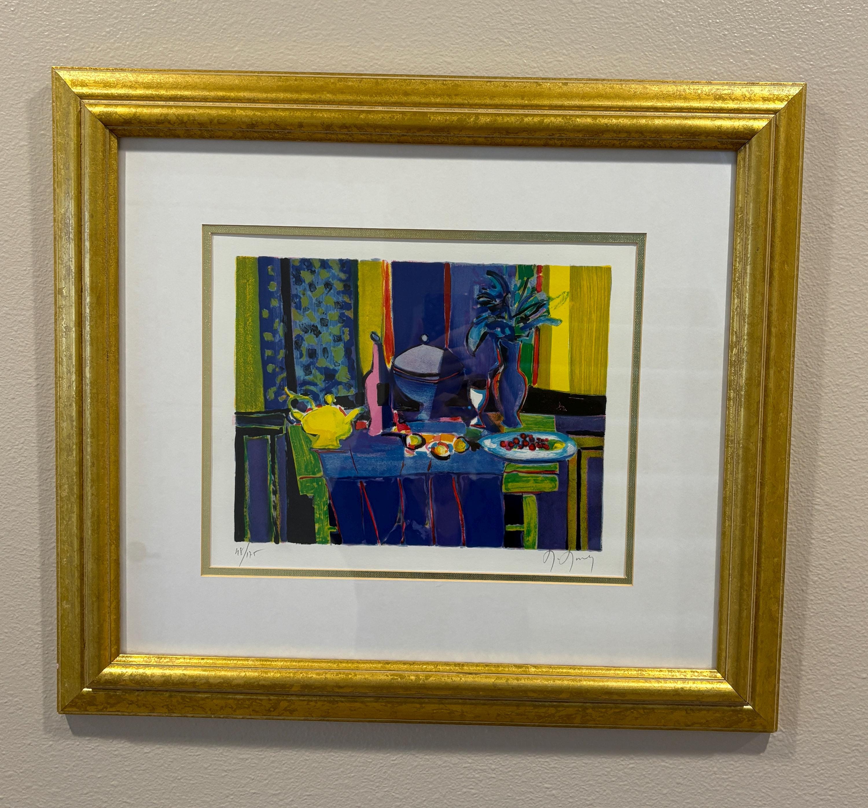 マルセル・ムーリー「静物」リトグラフ 直筆サイン入り 額縁入り フランスの画家 Marcel mouly - Etsy 日本