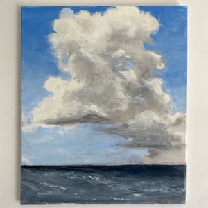 Cloud over Sea - Original Acrylic Painting on Canvas (60cm x 50cm)