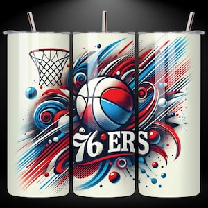 Basketball 20oz Skinny Tumbler Wrap PNG, Sport Mascot Tumbler Seamless Design, 20oz Sublimation Tumbler Digital Download Template