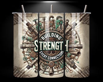 Idraulico 20 oz Tumbler sottile Wrap PNG, strumenti idraulici, tubi e raccordi design, modello di download digitale senza cuciture per tumbler da 20 oz a sublimazione