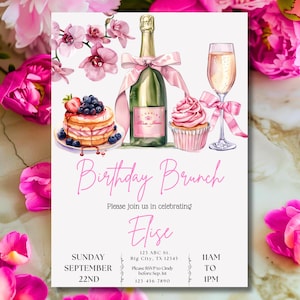 Brunch Invitation Birthday Brunch Flyer Birthday Brunch Invitation Birthday Brunch Invite Brunch Birthday Invitation Brunch Invitations