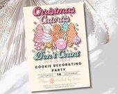 Christmas Cookie Decorating Party Invitation Christmas Calories Don’t Count EDITABLE Template