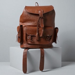 leather backpack