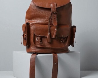 leather backpack