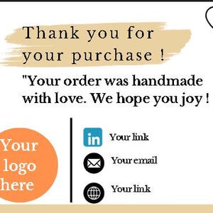 Gift card, wedding card, customer thank you card, thank you card template, poem card, joy card