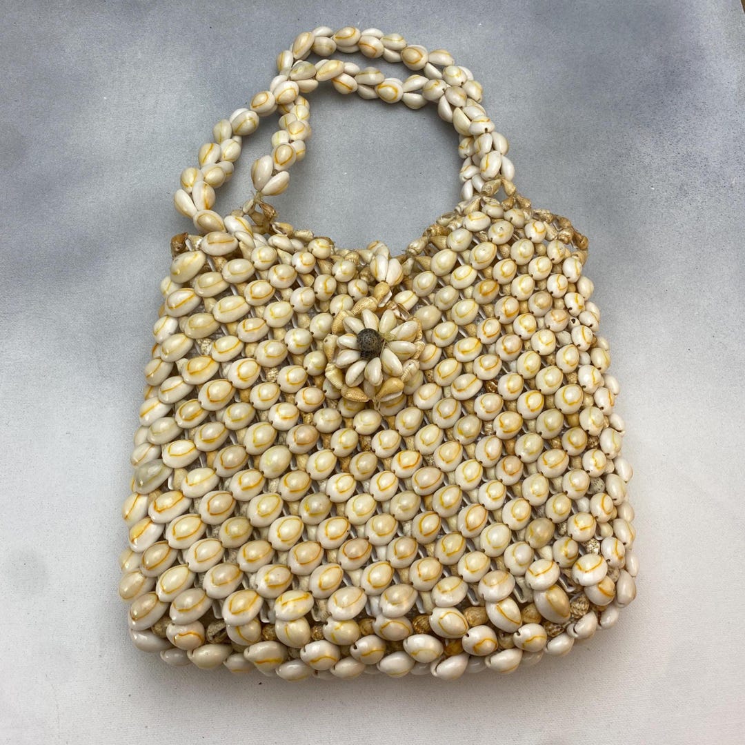 Vintage Cowrie Shell Purse - Handmade Boho Beach Bag - Etsy