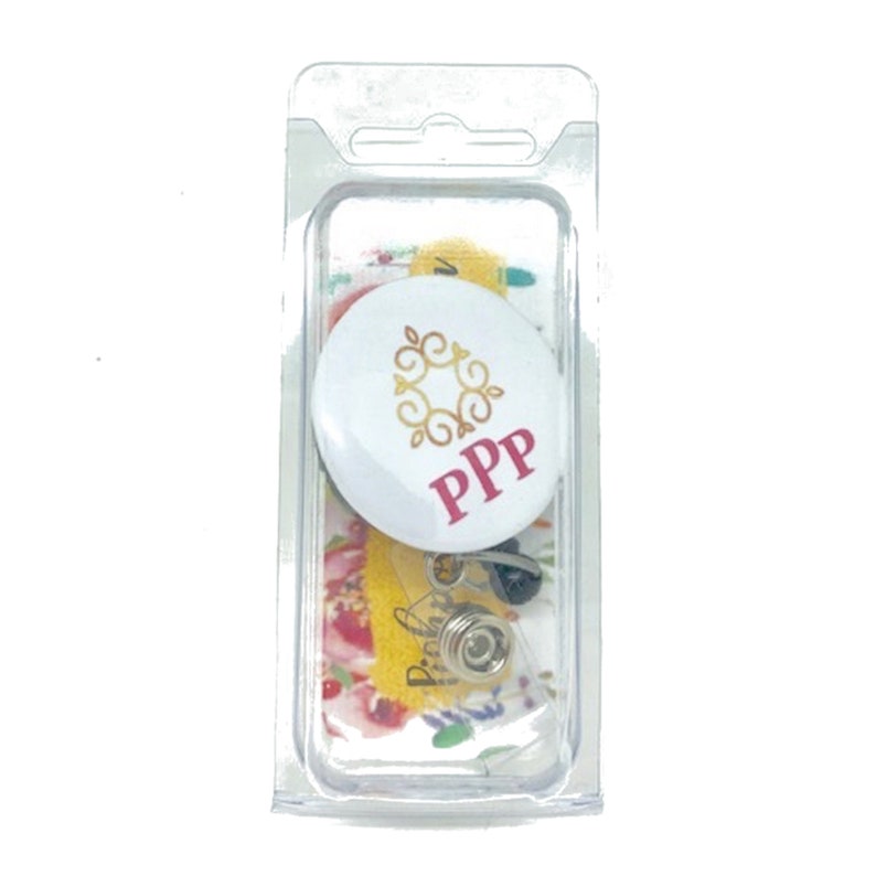 ID Badge Holder Christmas Personalized Badge Reel Style 1056 Badge Holder Holiday Badge Clip