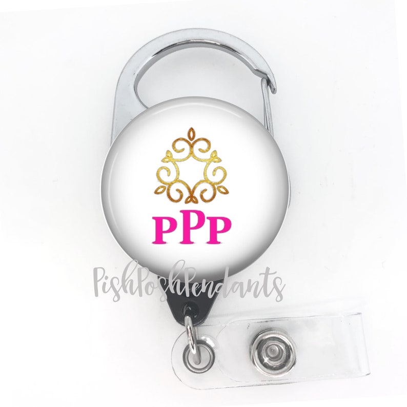 ID Badge Holder Christmas Personalized Badge Reel Style 1056 Badge Holder Holiday Badge Clip