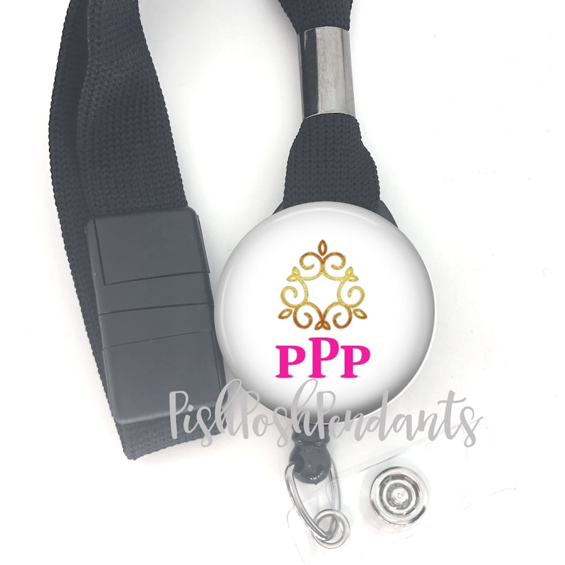 ID Badge Holder Christmas Personalized Badge Reel Style 1056 Badge Holder Holiday Badge Clip