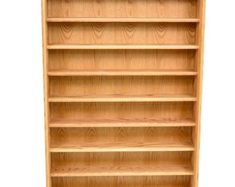 Shelf-Style Wooden CD Storage Rack - 02 Series